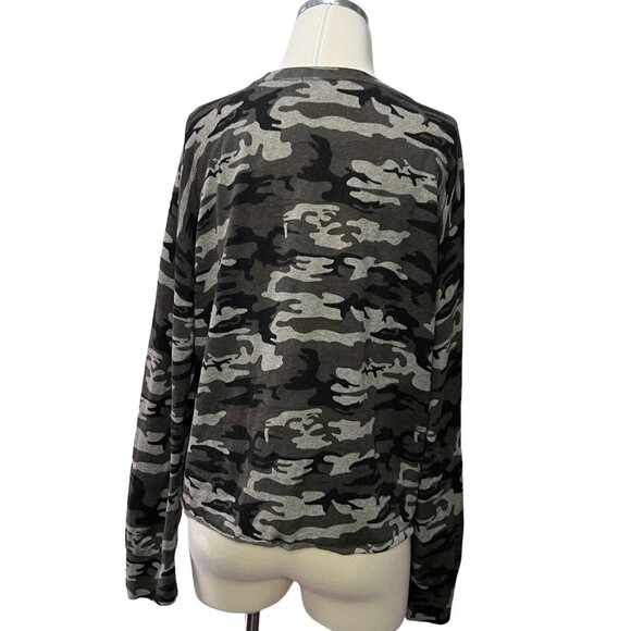 Sanctuary Camo Sweater Tight Knit Cotton Blend Women's Size S Small - Picture 2 of 8